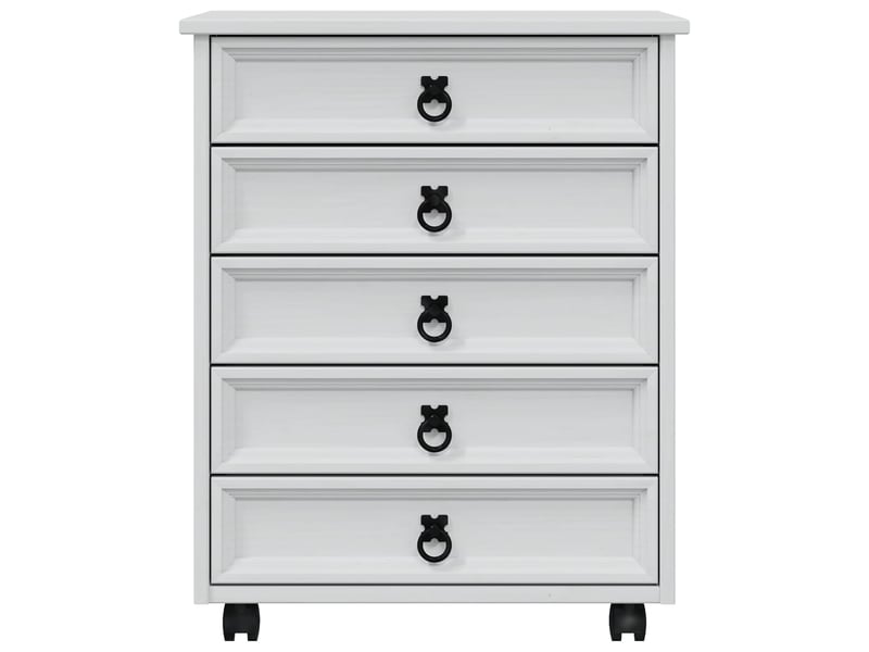  Caisson roulant de bureau avec tiroirs corona blanc shl1009  - Conforama D