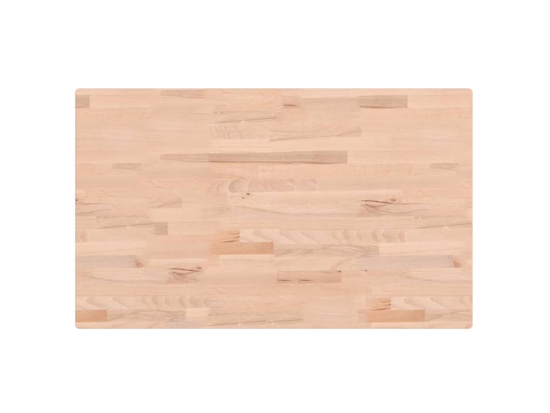  Comptoir de salle de bain, plan de travail 100x60x2,5 cm bois massif de hêtre cf65713  - Conforama A