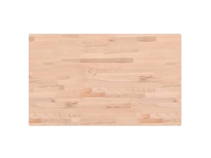 Comptoir de salle de bain, plan de travail 100x60x2,5 cm bois massif de hêtre cf65713