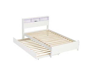 Lit gigogne 120x200 cm    coloris blanc
