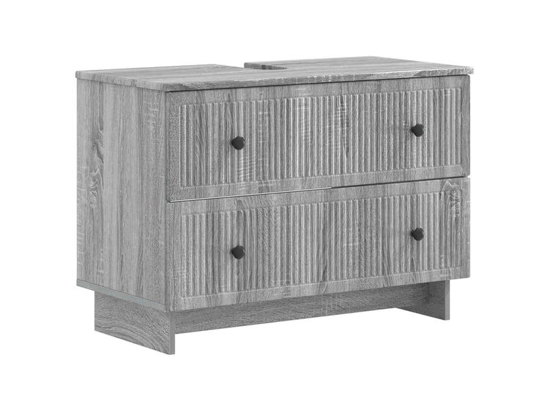 Meuble sous lavabo de salle de bain ede sonoma gris cf64882 - Conforama A