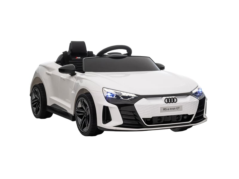  Voiture électrique enfant audi rs e-tron gt 103x58x41 cm avec télécommande blanche  - Conforama A