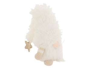 Gnome de noël alpo blanc h. 35 cm
