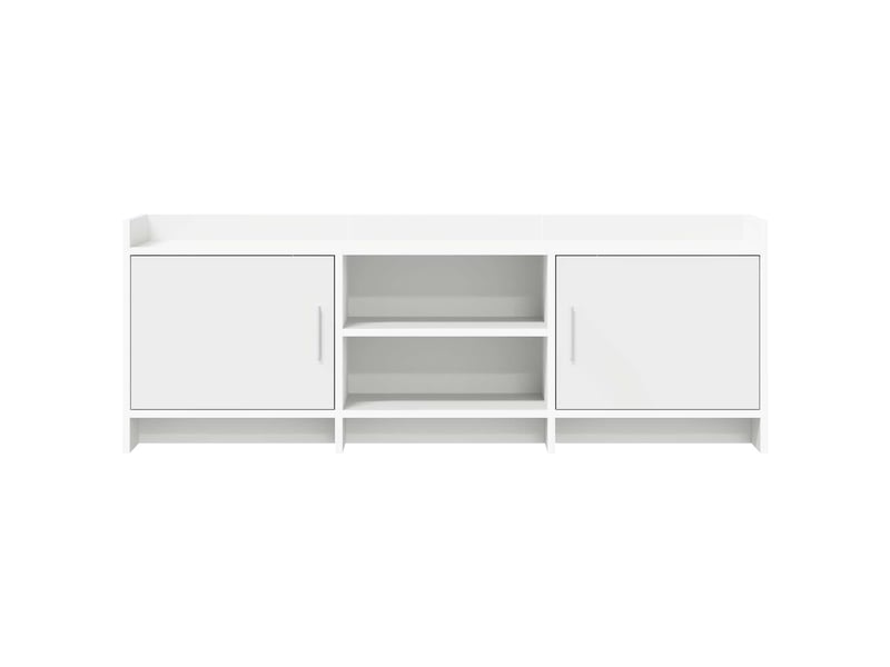  Meuble tv - banc tv - meuble de rangement 130 x 33 x 47 cm blanc bois d'ingénierie  - Conforama E