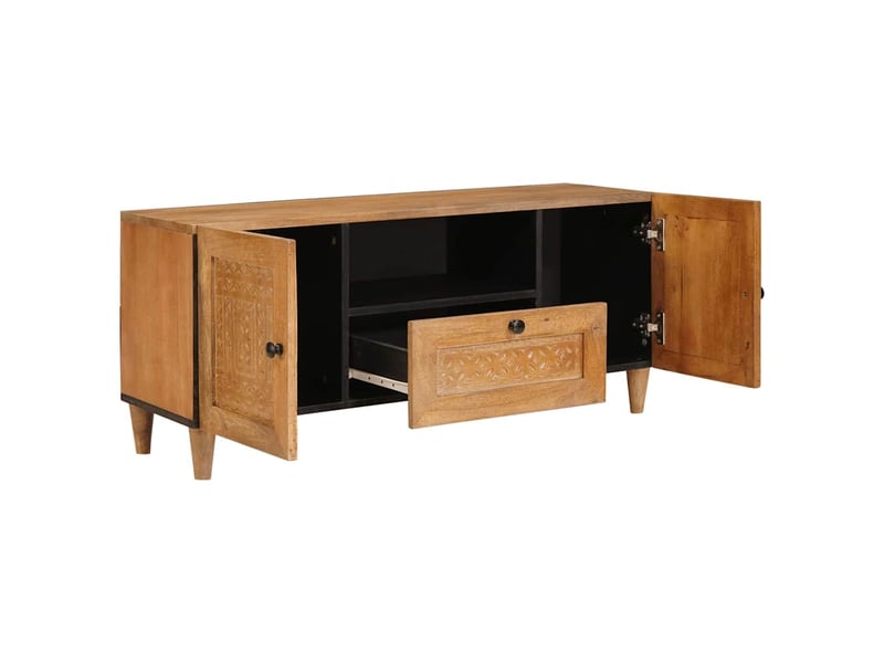  Meuble tv - unites tv marron clair 105 x 33 x 46 cm bois d'ingénierie  - Conforama A