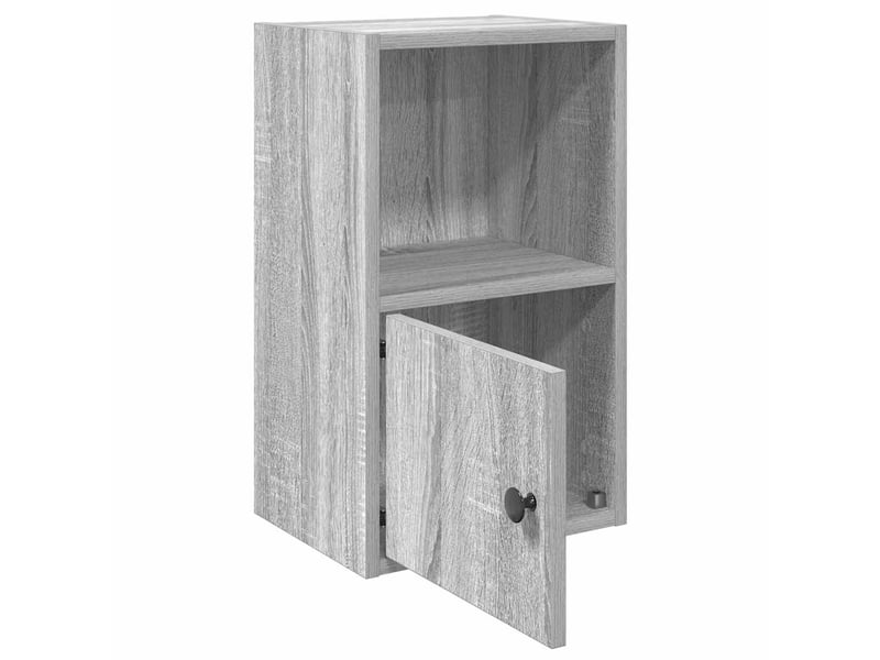  Bibliothèque, meuble de rangement salon sonoma gris 31x24x52 cm bois d'ingénierie  - Conforama D