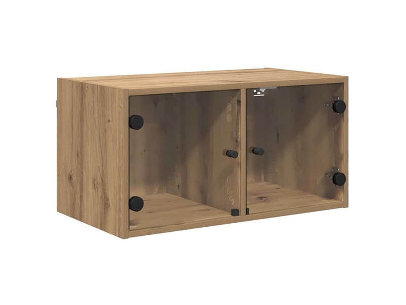  Meuble mural, meuble de rangement salon 68 x 37 x 35 cm bois d'ingénierie chêne artisanal  - Conforama A