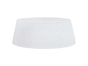 Jupe de sapin de noël blanc ø65x23 cm plastique