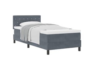 Lit simple 90x200 cm    coloris gris