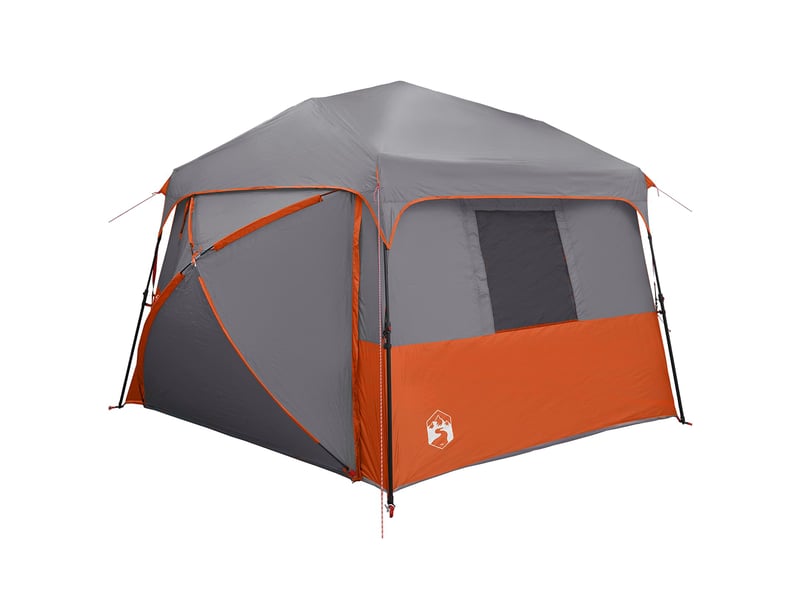  Tente instantanée camping avec auvent 12 personnes et système de libération rapide shl5688  - Conforama A