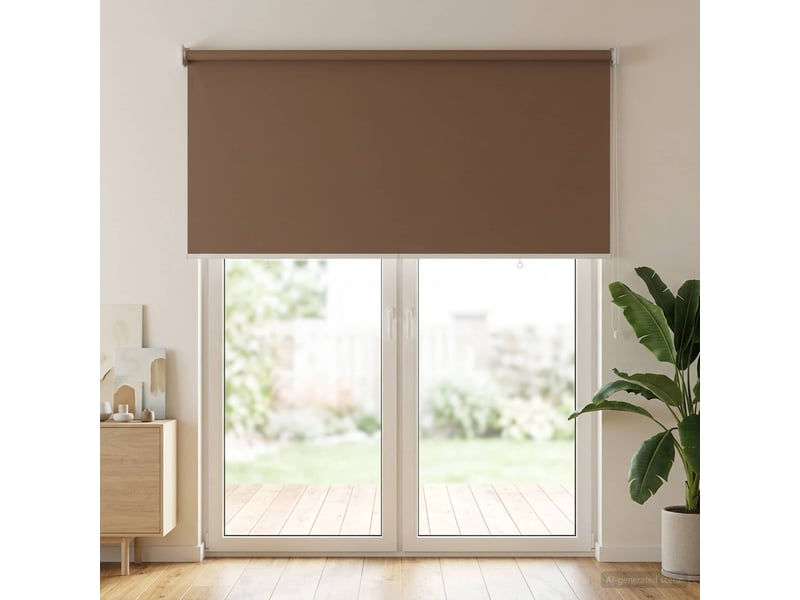Store enrouleur, store roulant extérieur protection uv taupe polyester cf47530 - Conforama C