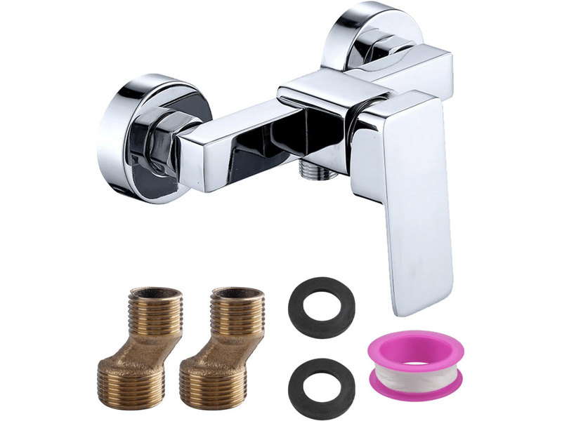 Mitigeur de douche monocommande mitigeur de douche mural filetage g12 convient à un usage résidentiel et commercial - Conforama A