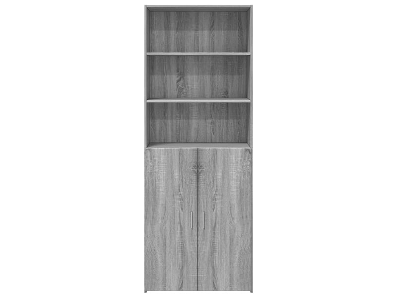  Buffet haut - bahut - meuble de rangement sonoma gris 70x42,5x185 cm bois d'ingénierie  - Conforama C