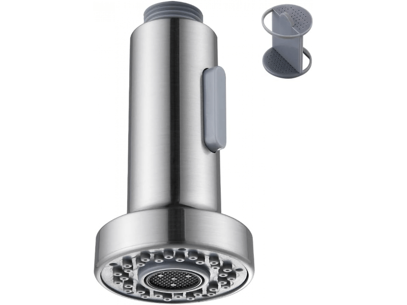  Douchette de rechange pour évier de cuisine, accessoires de robinetterie, réglage du débit et du jet d'eau, nickel brossé, 1 pièce  - Conforama A