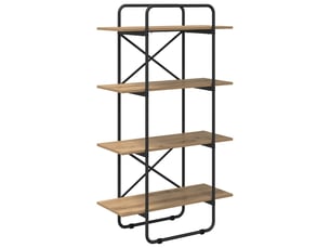 Étagère 4 niveaux, étagère de rangement 60 x 35 x 140 cm pb chêne artisanal