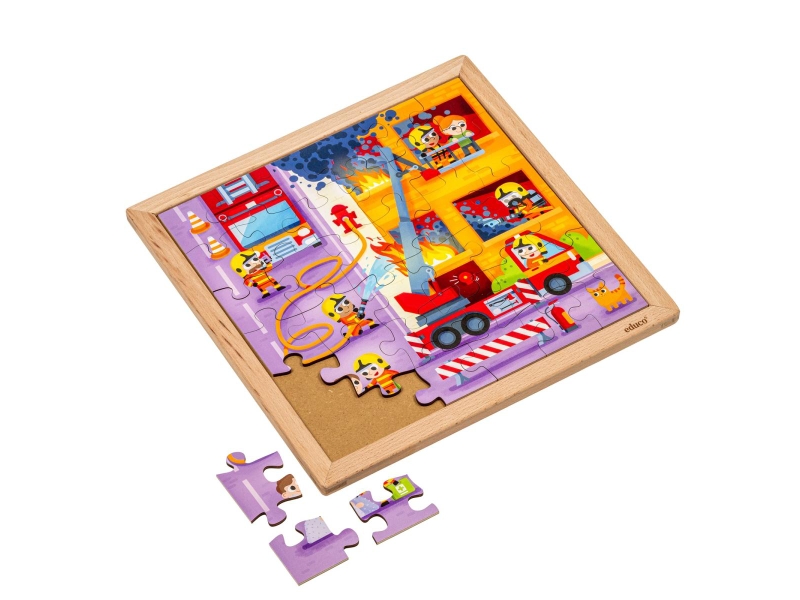  Educo services d'urgence - pompiers  36 pièces de puzzle 8719924067083 - Conforama A