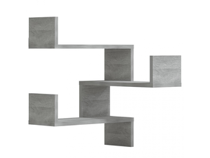 Étagères murales d'angle 2 pcs sonoma gris 40x40x50 cm- comfortxl