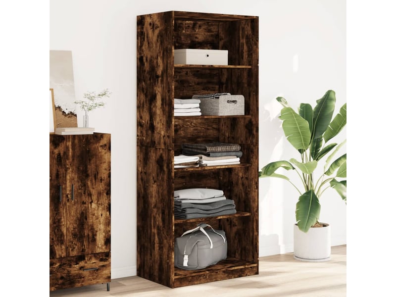  Garde-robe, armoire de rangement chêne fumé 80x50x200 cm bois d'ingénierie shl76572  - Conforama B