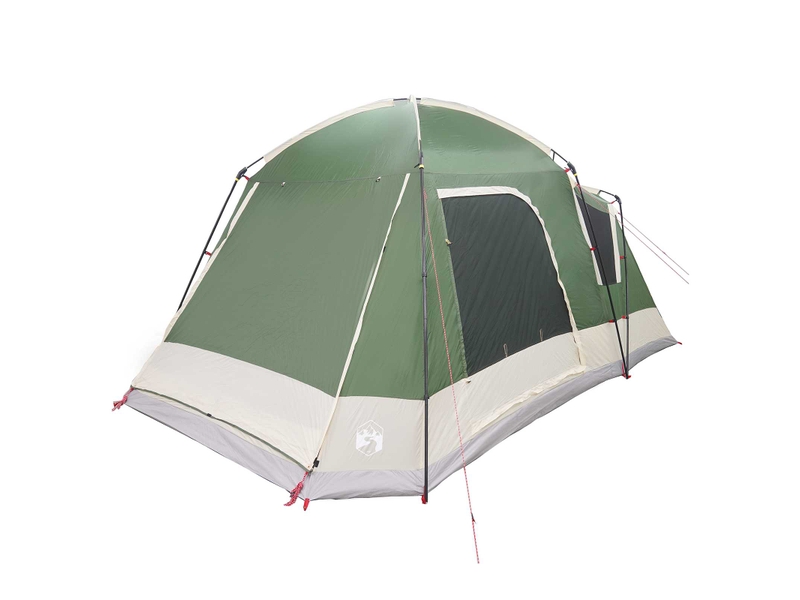  Tente de camping, tente cabane 8 personne vert polyester et acier shl68104  - Conforama C