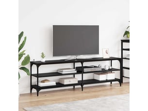 Meuble tv coloris noir 160 cm <strong></strong>  <strong></strong>