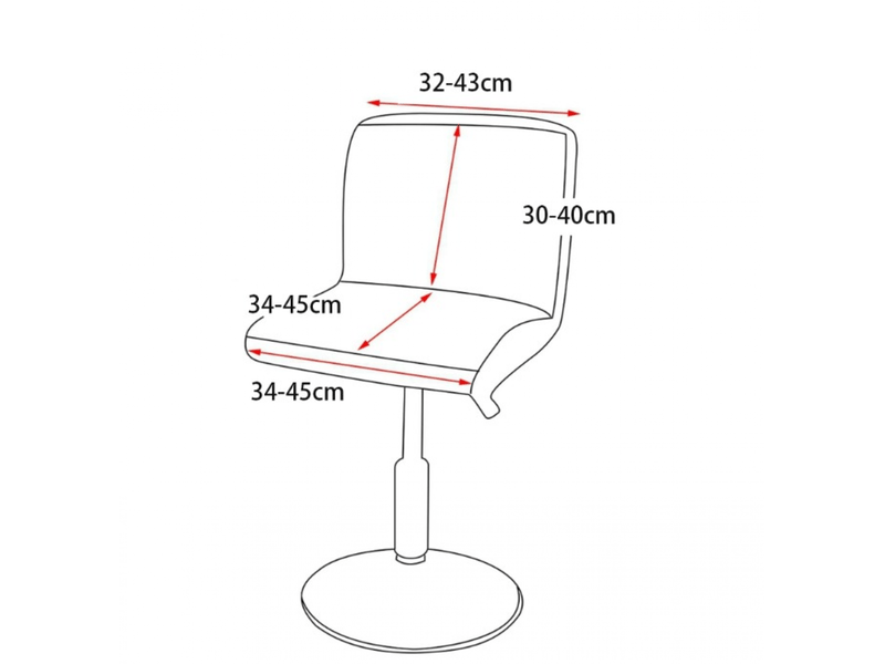  Lot de 2 housses extensibles bordeaux pour tabourets de bar, housses imprimées pour tabourets hauts, adaptées aux tabourets hauts des bars, restau XLH-ZLS-009485MF - Conforama B