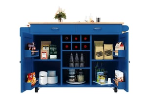 Desserte de cuisine avec étagères réglables, casier à bouteilles, roulettes verrouillables, mdf, 102×45×92 cm