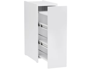 Rangement bas salle de bain étroit avec tiroir 47 x 25 x 66,5 cm blanc cravdom