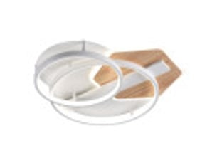 Fabrilamp trofa, plafonnier, moderne, led, 120 w, 10200 lm, 3000-4000-6000 k, blanchêtre, 9 x 50 x 50 cm