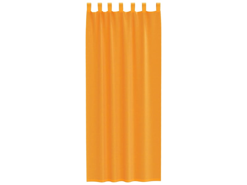  Lot de 2 rideaux en voile, voilages avec boucles orange 140x260 cm cf44311  - Conforama D