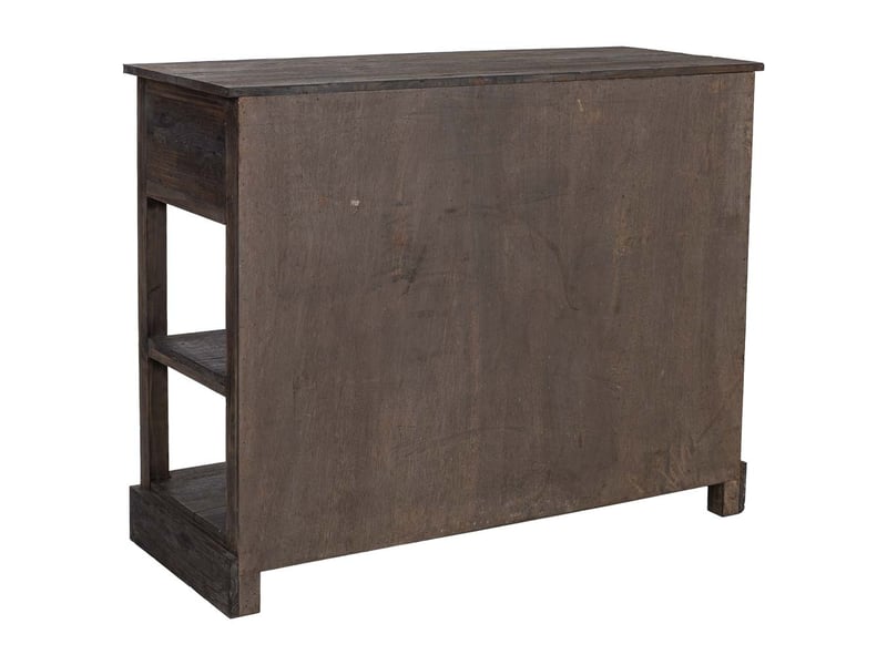  Console en bois marron 112,5x40x89 cm h  - Conforama D
