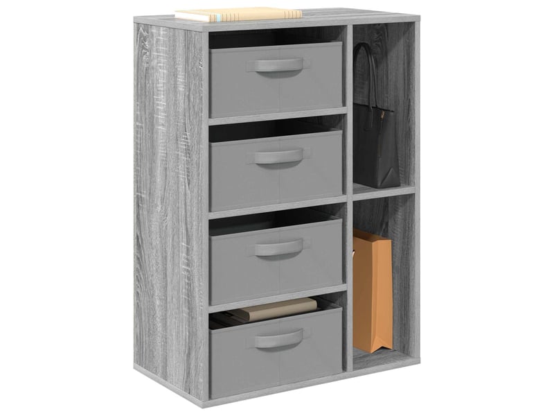  Buffet - bahut - meuble de rangement sonoma gris 60 x 33,5 x 84 cm  - Conforama C