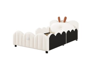Lit simple 90x200 cm Sol Morn coloris beige