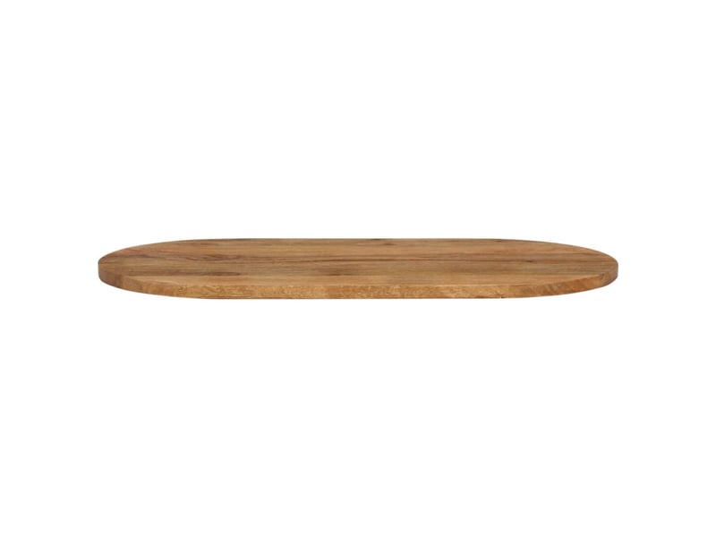  Dessus de table - plateau de table - dessus de bureau 80x40x2,5 cm ovale bois massif de manguier  - Conforama C