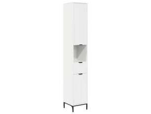 Cabinet de salle de bain, armoire salle de bain blanc 31,5 x 33 x 190 cm cf65238