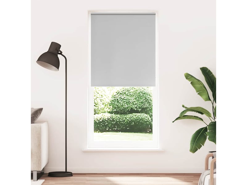 Store enrouleur occultant, store à rouleau 124,4 x 230 cm, largeur du tissu 120 cm, gris cf45424 - Conforama B