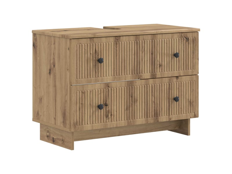  Ensemble de 2 meubles de salle de bain ede chêne artisanal cf63134  - Conforama C