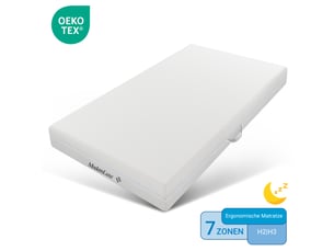 Matelas 140x200 cm <strong>OOIILLEE</strong> <strong></strong> Mousse haute résilience soutien Medium épaisseur 20 cm