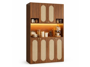 Buffet 8 porte(s) MEUBLIV - 106 cm coloris naturel