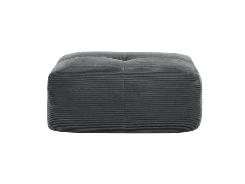 Ottoman en velours côtelé - gris - velours côtelé - 9.05 kg - design modulaire - livraison sans montage 92.5x75x40cm - Conforama D