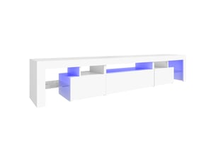 Meuble tv coloris blanc 215 cm <strong></strong> <strong></strong>