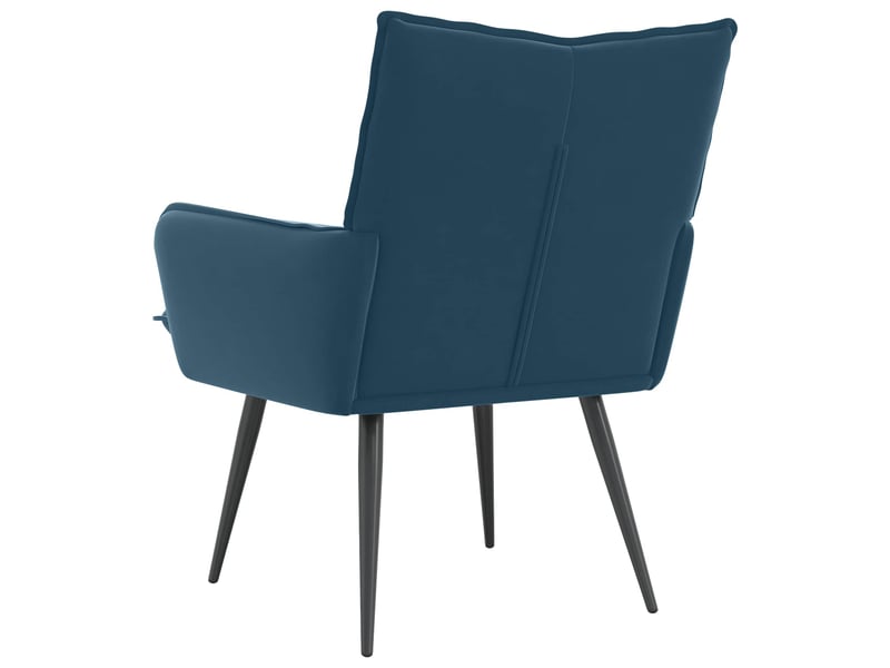  Vidaxl fauteuil bleu velours  - Conforama E