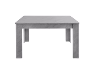 Table à manger moderne effet béton, rectangulaire, 4 pieds, aspect chêne, robuste, multifonctionnelle