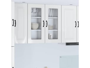 Meuble mural de cuisine | armoire de cuisine 2 pcs blanc brillant shl6862