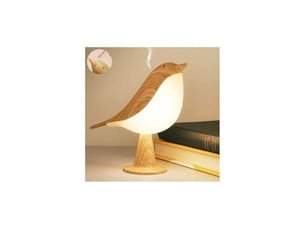 Lampe de chevet oiseau led tactile sans fil rechargeable usb 3 teintes dimmable diffuseur arômes