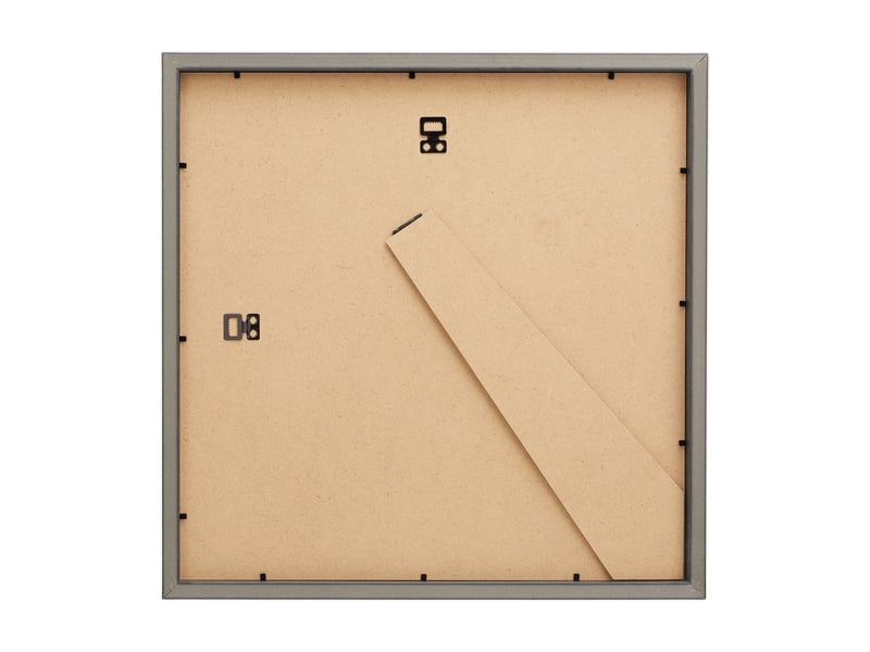  Lot de 2 cadres à photo carrés 41 x 41 x 2,5 cm à poser ou suspendre style moderne en plastique noir 13_0013224  - Conforama D