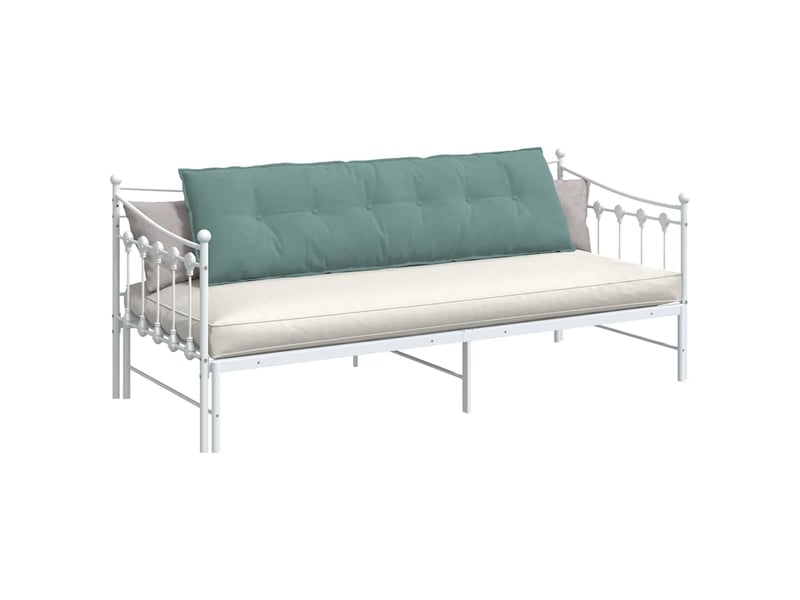  Coussin de dos, coussin de dossier vert mer 180 x 50 cm tissu en velours côtelé cf55121  - Conforama C