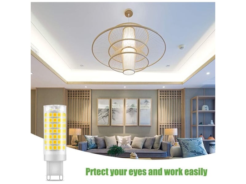  Ampoule led g9 5w blanc froid 6000k 530lm 220-240v lot de 6  - Conforama B