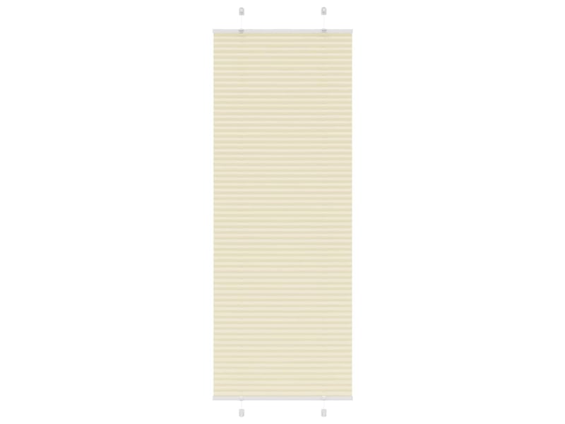  Store plissé, store de fenêtre crème 70x200 cm largeur du tissu 69,4 cm polyester cf46852  - Conforama B