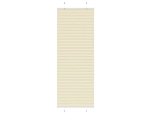 Store plissé, store de fenêtre crème 70x200 cm largeur du tissu 69,4 cm polyester cf46852
