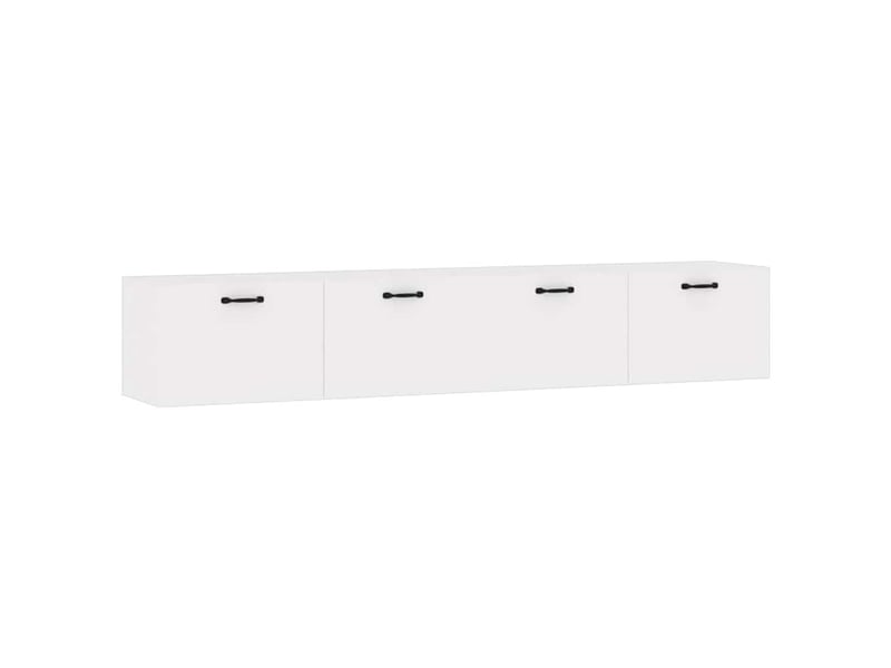  Armoires murales 2 pcs salon blanc 100x36,5x35cm bois d'ingénierie shl7973  - Conforama A